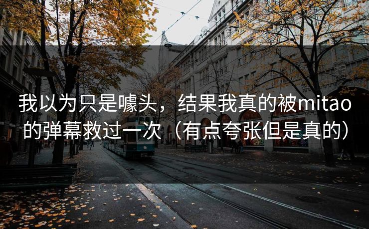 我以为只是噱头,结果我真的被mitao的弹幕救过一次(有点夸张但是真的) 我以为只是噱头,结果我真的被mitao的弹幕救过一次(有点夸张但是真的)